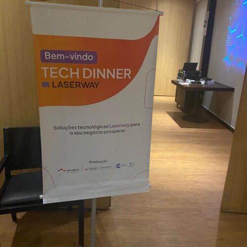 Banner boas vindas Tech Dinner Laserway